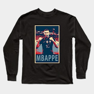 Kylian Mbappe - Hope Poster Long Sleeve T-Shirt